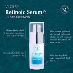 Vi Derm Beauty Retinoic Serum RX Tinh Chất Trẻ Hóa Da, Giảm Mụn 30ml Viderm