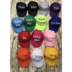 Mũ Nón Lưỡi Trai Trơn Nam Nữ