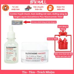 Combo Huyết thanh, Kem dưỡng mờ nám, dưỡng sáng da Angel Liquid Glutathione Plus Niacinamide 700V