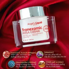Bộ Sản Phẩm Xoá Thâm Đỏ, Mờ Sạm Nám Chuyên Sâu Angel's Liquid Tranexamic Mela Ampoule & Cream