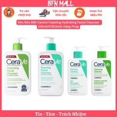Sữa Rửa Mặt Cerave Foaming Hydrating Facial Cleanser  236ml/473ml Chính Hãng Pháp
