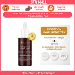 Serum TRX Ekseption Hyaluronic HA + 3% Tranexamic acid Trắng Da Mờ Nám 75ml
