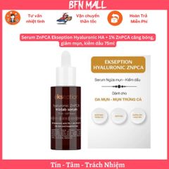 Serum ZnPCA Ekseption Hyaluronic HA + 1% ZnPCA căng bóng, giảm mụn, kiềm dầu 75ml