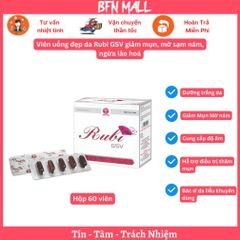 Viên uống đẹp da Rubi GSV giảm mụn, mờ sạm nám, ngừa lão hoá