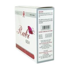Viên uống đẹp da Rubi GSV giảm mụn, mờ sạm nám, ngừa lão hoá