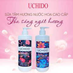 Sữa Tắm Hương Nước Hoa Uchido 1000ML - Dưỡng Da Mềm Mịn, Quyến Rũ, Hương Hoa Hồng & Cam Bergamot, Chăm Sóc Cơ Thể Cao Cấp