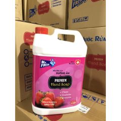 Nước Rửa Tay Premium Mr Fresh 5L Hương Táo, Dâu, Quế - Kháng Khuẩn, Làm Sạch Mềm Mại - Sản Phẩm Hàn Quốc Chất Lượng Cao