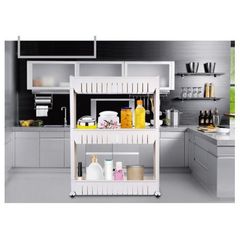 Kệ Cạnh Tường Đa Năng 3 Tầng HomeStar Hando - Tiết Kiệm Diện Tích, Dễ Dàng Vận Chuyển và Lắp Đặt, Giải Pháp Gọn Gàng Cho Nhà Bếp