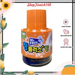 Chai thả bồn cầu Mr.Fresh 180g - Khử mùi, diệt khuẩn, hương táo quế, giúp bồn cầu luôn sạch sẽ, thơm mát và tiết kiệm thời gian vệ sinh.