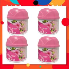 Bộ 4 Sáp Thơm Hando 87g - Khử Mùi, Hương Hoa Hồng, Hương Tươi Mát Cho Phòng Ngủ, Nhà Bếp, Xe Hơi - Hương Liệu Pháp Tự Nhiên