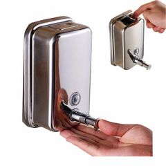 Bình Đựng Nước Rửa Tay Dầu Gội Sữa Tắm Inox 800ML Sang Trọng, Tiết Kiệm Để Trên Bàn Rửa  - Dụng Cụ Gia Đình Tiện Lợi