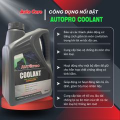 Nước làm mát ô tô AUTOPRO GREEN COOLANT 2L - Giảm nhiệt, chống ăn mòn, công nghệ AIT, bền bỉ, tiết kiệm cho động cơ ô tô