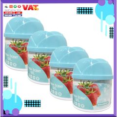 Bộ 4 Sáp Thơm Phòng Hando 87g - Khử Mùi, Hương Hoa Hồng, Chanh, Dâu, Táo - Không Gian Sảng Khoái, Tươi Mát