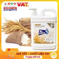 Nước Rửa Chén Mr.Fresh 1.6L Tinh Chất Cám Gạo - Làm Sạch Dầu Mỡ, Dịu Nhẹ Với Da Tay, An Toàn Cho Gia Đình
