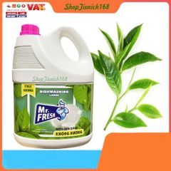 Nước Rửa Chén Mr.fresh 3.8L làm sạch nhanh các vết dầu mỡ,dịu nhẹ với da tay NHIỀU HƯƠNG