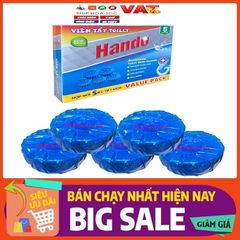 Viên thả bồn cầu Hando - Tẩy rửa khử mùi tự động - Hộp 5 viên - Giải pháp vệ sinh hiệu quả cho gia đình