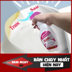 Nước Tẩy Vết Bẩn Cổ Áo, Tay Áo Hando 500ml - An Toàn, Hiệu Quả, Dễ Sử Dụng Cho Quần Áo Sạch Như Mới