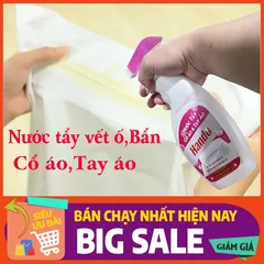 Nước Tẩy Vết Bẩn Cổ Áo, Tay Áo Hando 500ml - An Toàn, Hiệu Quả, Dễ Sử Dụng Cho Quần Áo Sạch Như Mới