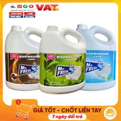 Nước rửa chén bát siêu đậm đặc Mr.Fresh 4.2kg - Hương trà xanh & quế, làm sạch dầu mỡ hiệu quả, sản phẩm nội địa Hàn Quốc