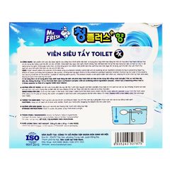 Viên Siêu Tẩy Bồn Cầu X2 MR.FRESH Hộp 5+1 Free - Diệt Khuẩn Hiệu Quả, Vệ Sinh An Toàn Cho Gia Đình