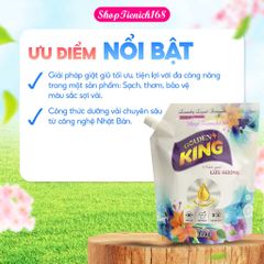 Nước Giặt Xả Lưu Hương Golden king 3,2Kg Hương Nồng Nàn Quyến rũ 358708