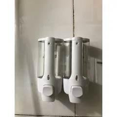 Hộp xà bông nhấn 2 bình gắn tường cao cấp - Thiết kế hiện đại cho phòng tắm, tiện lợi và sang trọng, phù hợp cho gia đình và nơi làm việc