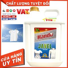 Nước Tẩy Trắng Quần Áo Hando Javen 20L - Đậm Đặc, Diệt Khuẩn, Hiệu Quả Chống Ố Mốc, Thích Hợp Cho Tiệm Giặt Công Nghiệp
