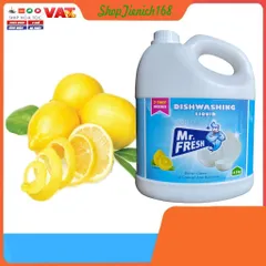Nước Rửa Chén Mr.Fresh 4.2kg Siêu Đậm Đặc - Hương Chanh Tây Tự Nhiên An Toàn cho Da và Thân Thiện Môi Trường