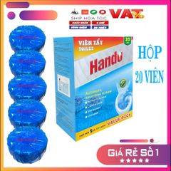 Viên Thả Tẩy Bồn Cầu Hando - Hộp 20 Viên Khử Mùi Sạch Đúng Cách, Diệt Khuẩn Hiệu Quả, Thơm Mát Dễ Dùng