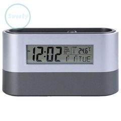 Khay đựng bút thông minh tích hợp đồng hồ kỹ thuật số & nhiệt kế - Hỗ trợ văn phòng tiện lợi, đa chức năng