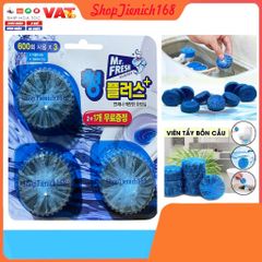 Viên tẩy và khử mùi bồn cầu tự động Mr.Fresh - Vỉ 3 viên kháng khuẩn, giữ sạch và thơm mát cho bồn cầu nhà bạn.