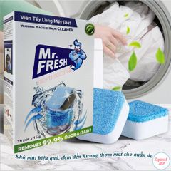 Viên Tẩy Lồng Máy Giặt 16 Viên - Diệt Khuẩn, Vệ Sinh Cặn Bẩn, Giúp Lồng Máy Sạch Thơm, Dễ Sử Dụng Cho Tất Cả Các Loại Máy Giặt