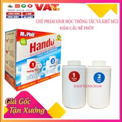 Bộ Chế Phẩm Sinh Học Thông Tắc và Khử Mùi Hầm Cầu Bể Phốt Hando 860g - Giải Pháp Hiệu Quả Cho Toilet Hôi và Tắc Nước