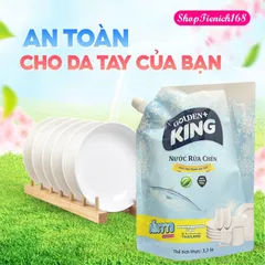 Nước Rửa Chén Bát Khử Mùi Hải Sản Golden King Túi 2.2L Can 4L 358839