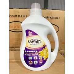 Nước Giặt Xả 6 In 1 Sawady 3,8L - Làm Sạch Sâu, Khử Mùi Hiệu Quả, Hương Thơm Dịu Nhẹ, Phù Hợp Giặt Tay và Giặt Máy