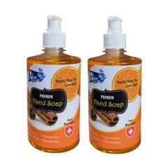 Nước Rửa Tay Khử Mùi Mr.Fresh 500ml - Bộ 2 Hương Cam Quế, Diệt Khuẩn, Chăm Sóc Da Mềm Mại, An Toàn Cho Mọi Loại Da