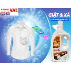 Nước Giặt Bảo Vệ Sợi Vải Hando 4L - Hương Harmony Thơm Mát, An Toàn Cho Da Nhạy Cảm, Dành Cho Vải Lụa và Đồ Lót