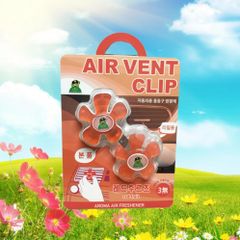 Kẹp khử mùi ô tô Air Vent Clip Hàn Quốc - Hương Blue Herb Tươi Mát Giúp Thư Giãn Không Gian Xe Hơi