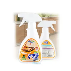 Bộ 2 chai Xịt đa năng tẩy rửa nhà bếp Sandokkaebi 300ml - Sạch mọi vết bẩn trên bếp từ, lò vi sóng, tủ lạnh tại nhà bạn