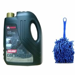 Nước Rửa Xe Ô Tô Xe Máy Super Cleaner Kèm Chổi Lau 360 Độ - Tẩy Rửa Bẩn, Dưỡng Lớp Sơn, Vệ Sinh Nội Thất Thông Minh