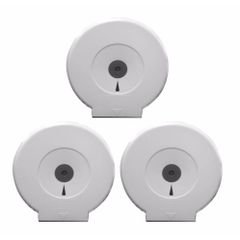 Bộ 3 Hộp Đựng Giấy Vệ Sinh Gắn Tường Cỡ Lớn 26x26cm - Nhựa PP Bền Đẹp, Thiết Kế Trong Suốt Tiện Dụng