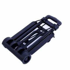 Xe Kéo Gấp Gọn TI320 - Đen - Tải Trọng 40kg, Dễ Dàng Vận Chuyển Hàng, Thích Hợp Đi Chợ, Du Lịch, Tặng 1 Gói Tẩy Lồng Máy Giặt