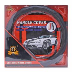 Vòng Da Bọc Vô Lăng Super 39-40cm - Trang Trí & Bảo Vệ Vô Lăng Ô Tô, Màu Đen, Sang Trọng, Phong Cách Cá Nhân