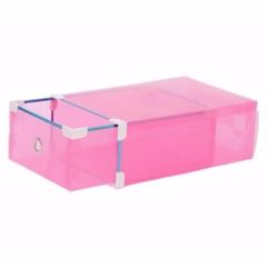 Bộ 8 Hộp Đựng Giày Trong Suốt Viền Kim Loại Tiện Ích - Giải Pháp Bảo Quản Giày Sạch Sẽ, Ngăn Nắp và Gọn Gàng
