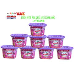 Bộ 8 Bình Hút Ẩm Hando 450ml - Khử Mùi, Chống Nấm Mốc Có Hương Hoa Lavender - Sản Phẩm Nhà Cửa Tiện Ích