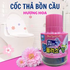 Bộ 4 Chai Thả Bồn Cầu Mr.Fresh - Tự Động Làm Sạch, Khử Mùi Toilet Hàn Quốc - Tiện Ích Giúp Vệ Sinh Dễ Dàng