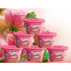 Bộ 6 bình hút ẩm Hando 450ml - Giảm ẩm, khử mùi hiệu quả với hương hoa hồng cho không gian sống thoáng đãng
