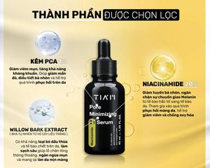 Serum Tia'm Pore Minimizing 21 Niacinamide 1% Zinc BHA 40ml - Chăm sóc da, thu nhỏ lỗ chân lông, điều trị mụn, cải thiện sắc tố da