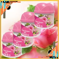Bộ 4 Sáp Thơm Khử Mùi Hando 87g - Hương Chanh Tươi Mát, Khử Mùi Tự Nhiên Cho Phòng Ngủ, Phòng Tắm, Xe Hơi