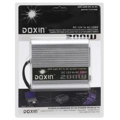 Bộ chuyển đổi nguồn điện 12V sang 220V 200W - Thiết bị tiện ích cho ô tô, điện gia dụng, sạc điện thoại, máy tính xách tay